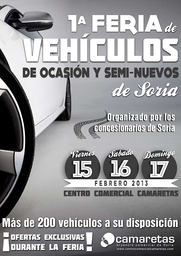 Feria de Vehículos de Soria Cartel 2013